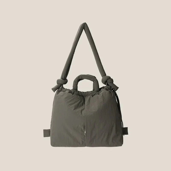 Women's Padded Tote Bag with Handle and Drawstring Closure