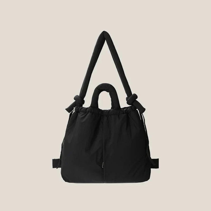 Women's Padded Tote Bag with Handle and Drawstring Closure