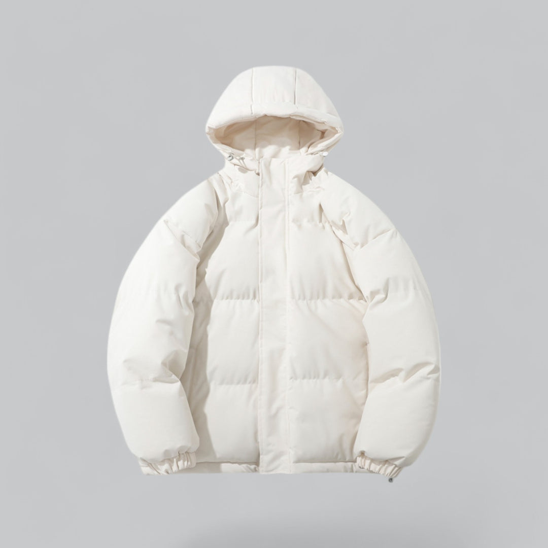 Women's Padded Zip Winter Jacket with Hood