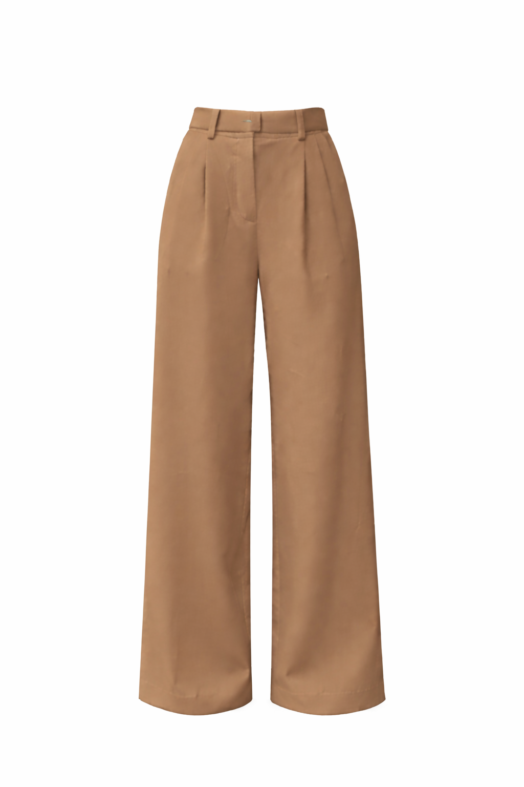 Women's Pleated Wide Leg Trouser Pantswith Front Crease Detail