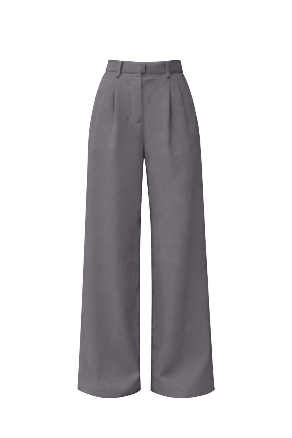 Women's Pleated Wide Leg Trouser Pantswith Front Crease Detail