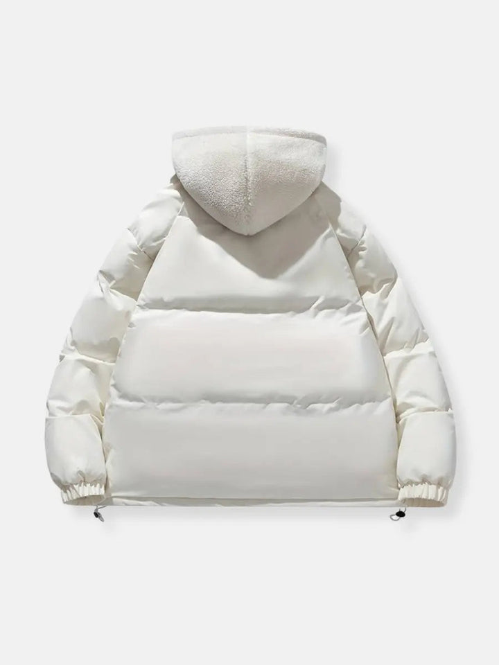 Women's Quilted Hooded Jacket With Padded Panels
