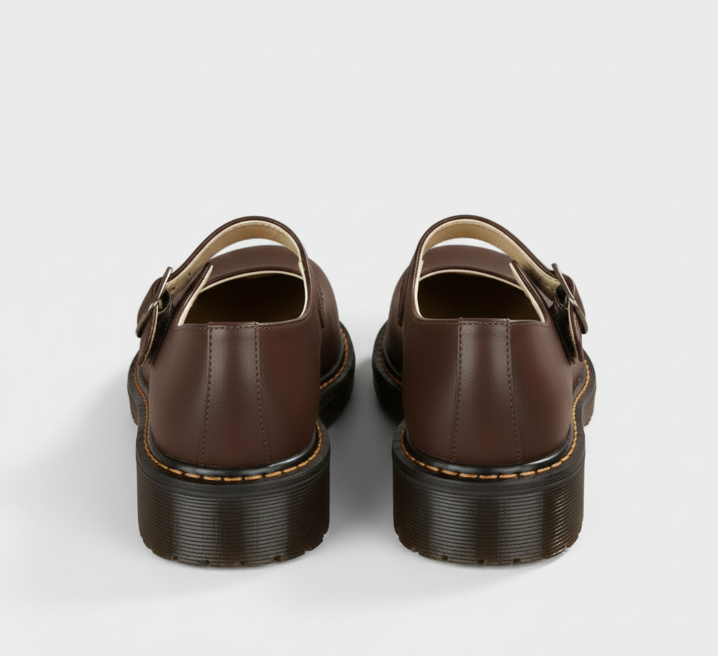Women’s Round Toe Buckle Strap Flat Mary Jane Pumps
