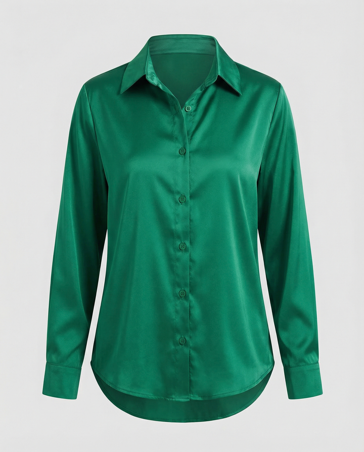 Women's Silk Loose Long Sleeve Shirt