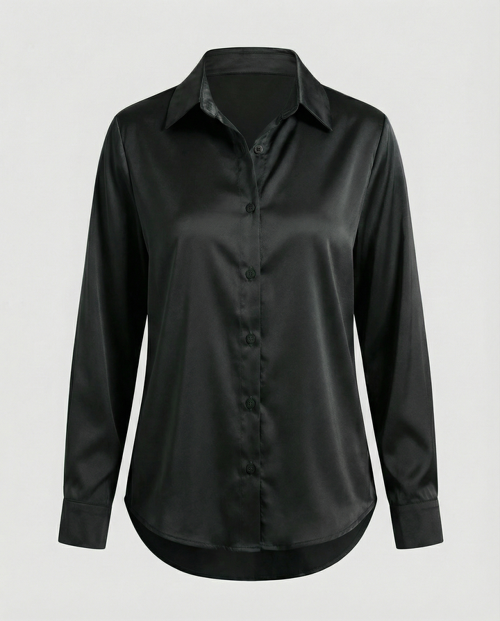 Women's Silk Loose Long Sleeve Shirt