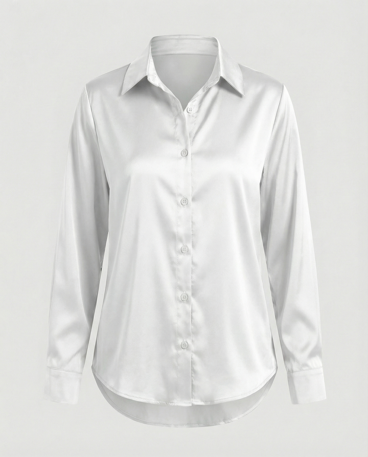 Women's Silk Loose Long Sleeve Shirt