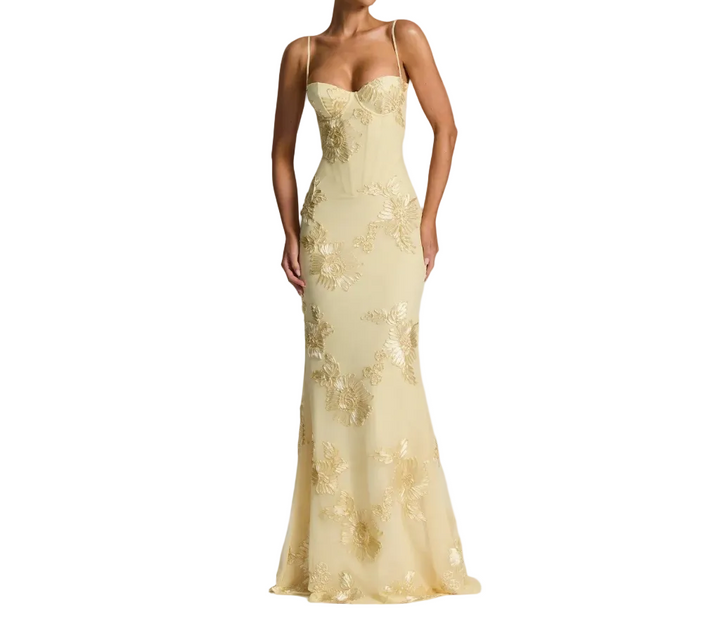Women’s Sleeveless Lace Back Maxi Dress