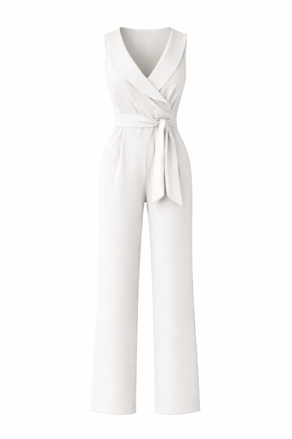Women's Sleeveless Wide Leg One Piece Jumpsuit