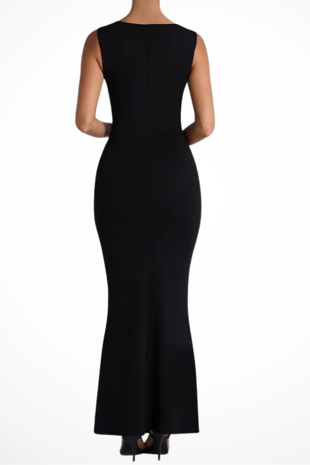 Women's Square Neck Bodycon Wedding Guest Maxi Dress