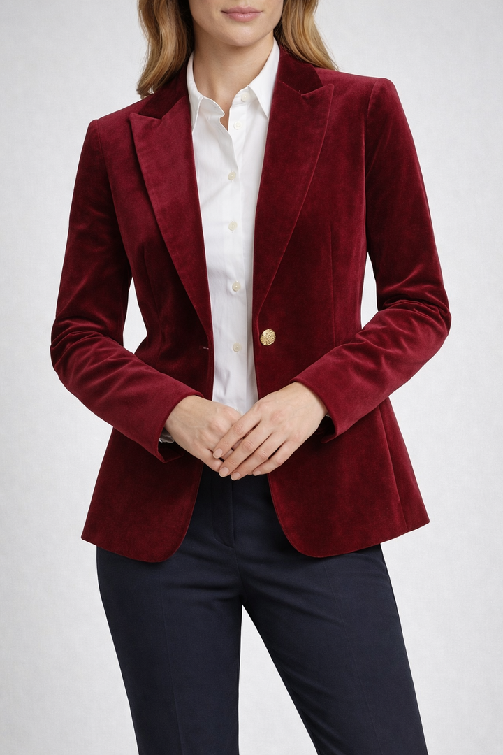 Women's Tailored Loose Long Sleeve Blazer