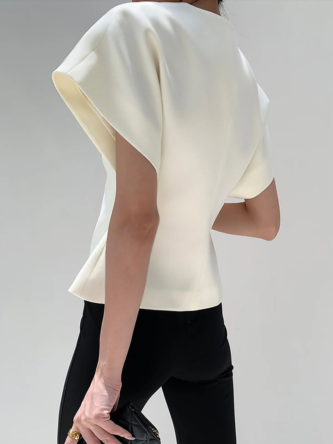 Women's V-Neck Button Down Sleeveless Blouse