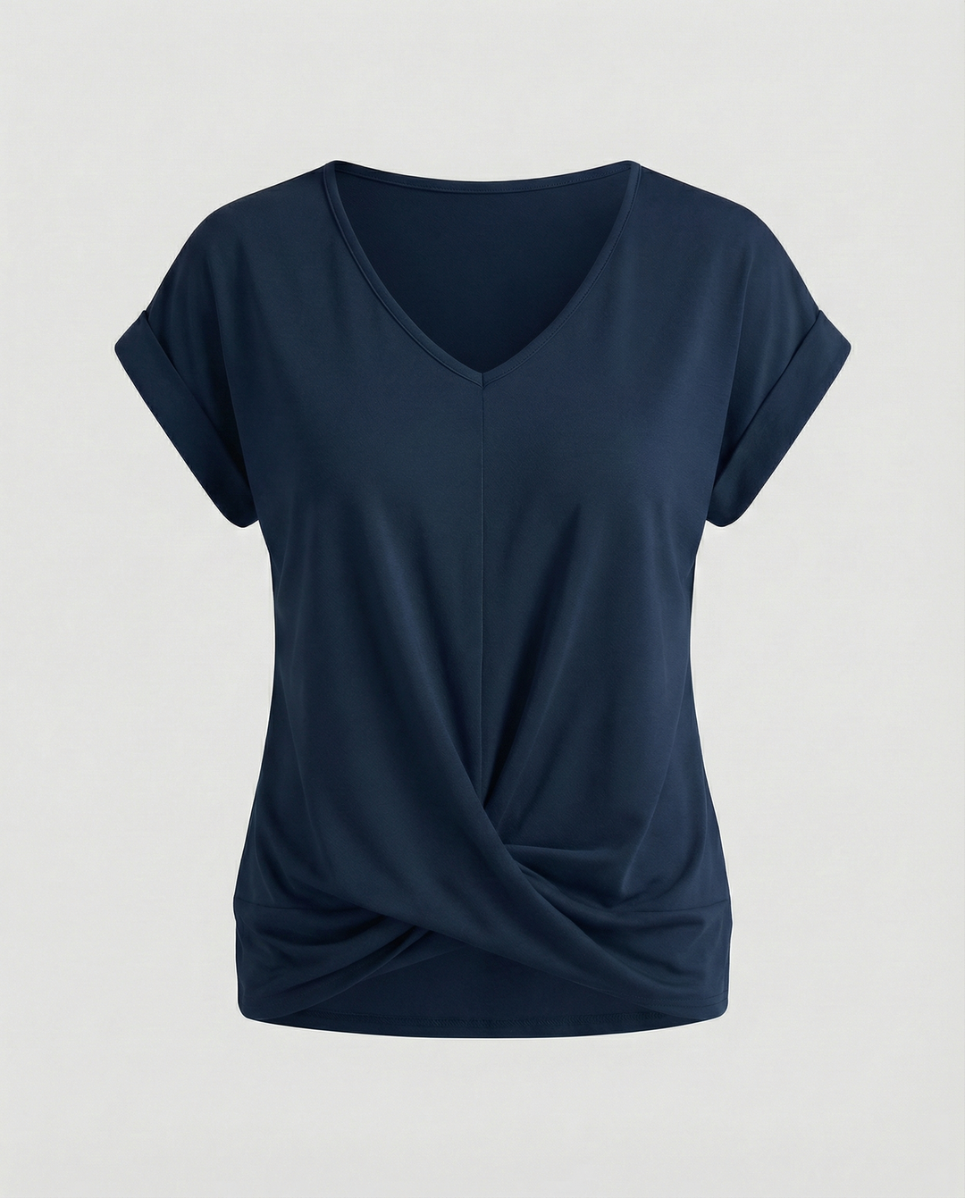 Women's V Neck Short Sleeve Blouse