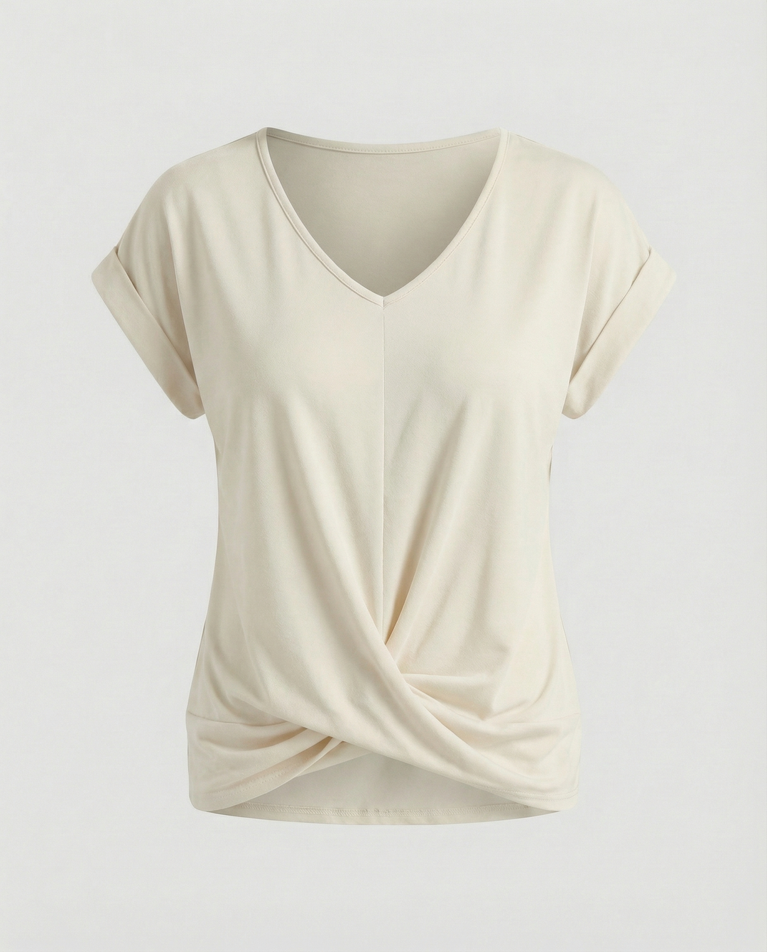 Women's V Neck Short Sleeve Blouse