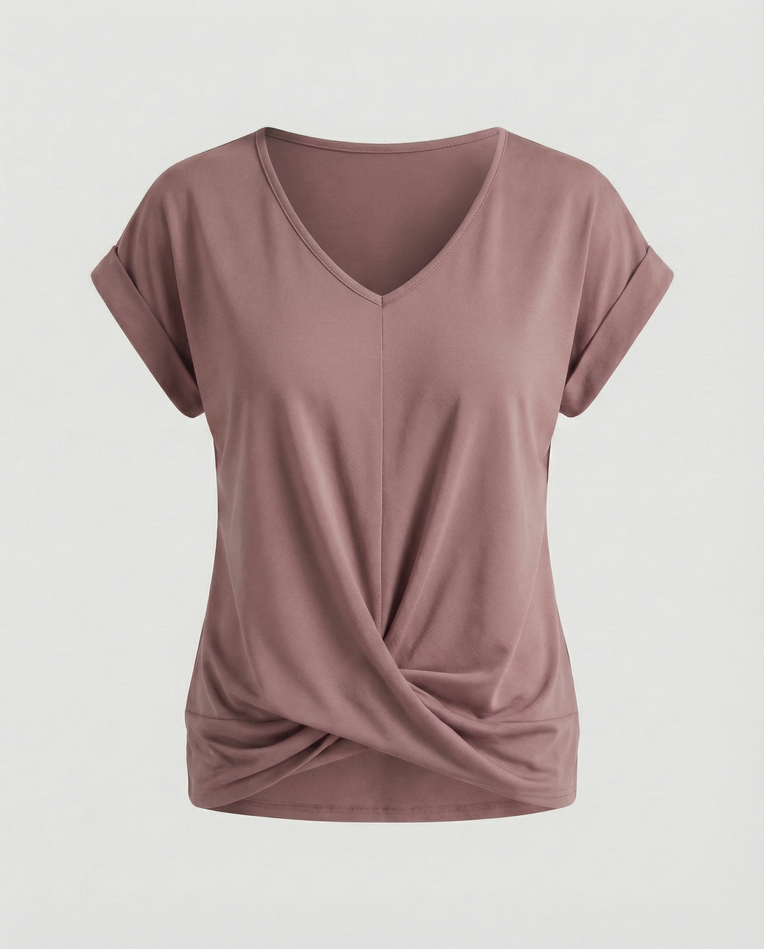 Women's V Neck Short Sleeve Blouse