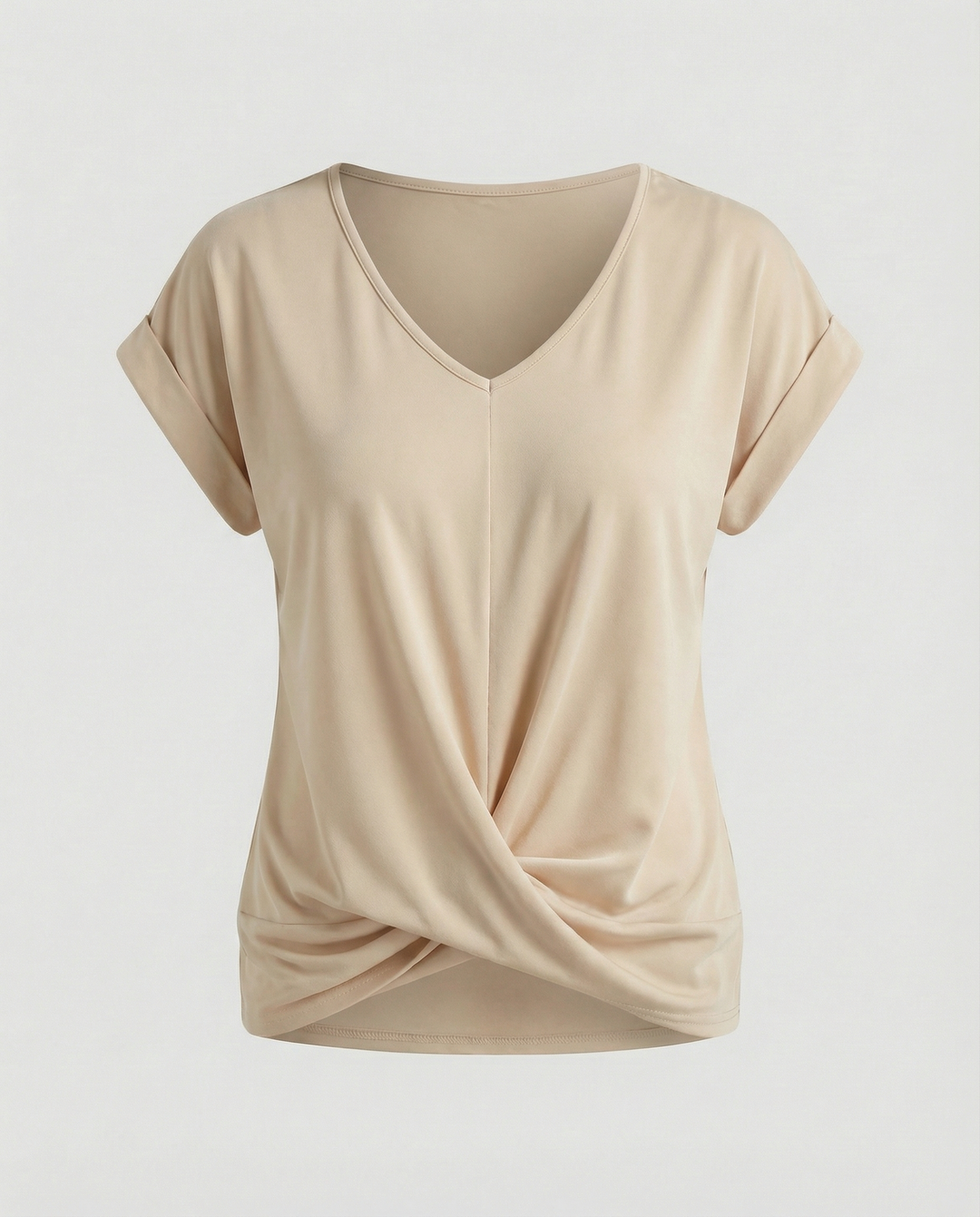 Women's V Neck Short Sleeve Blouse