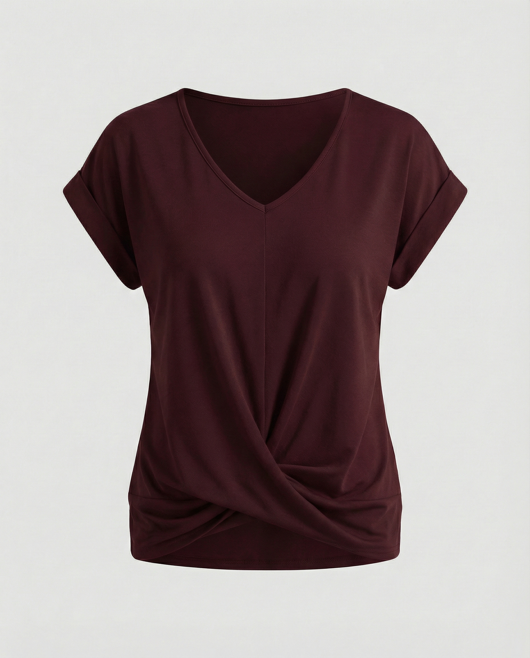 Women's V Neck Short Sleeve Blouse