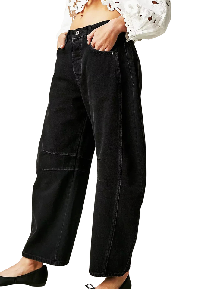Women's Wide Leg Pants with Straight Cut