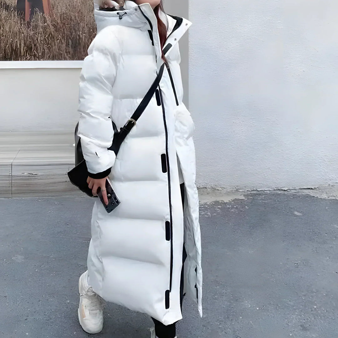 Women’s Long Padded Coat with Hood